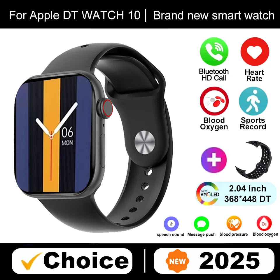 New DT Watch 10 Series Smart Watch Dial Weather Sports Record Mode Large Memory Voice Bluetooth Music Power Saving Smart Watch - Drop4u