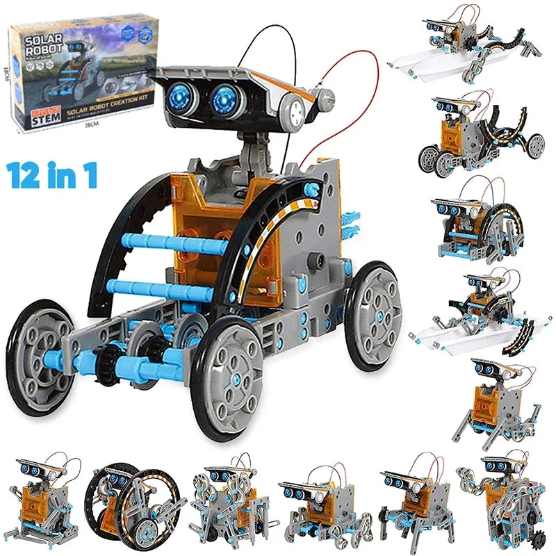 Serie Solar, juguetes para niños, Kits de tecnología de Robot, juguetes educativos Montessori, Robot Solar para niños, juguete STEM, ciencia de alta tecnología para niños - Drop4u