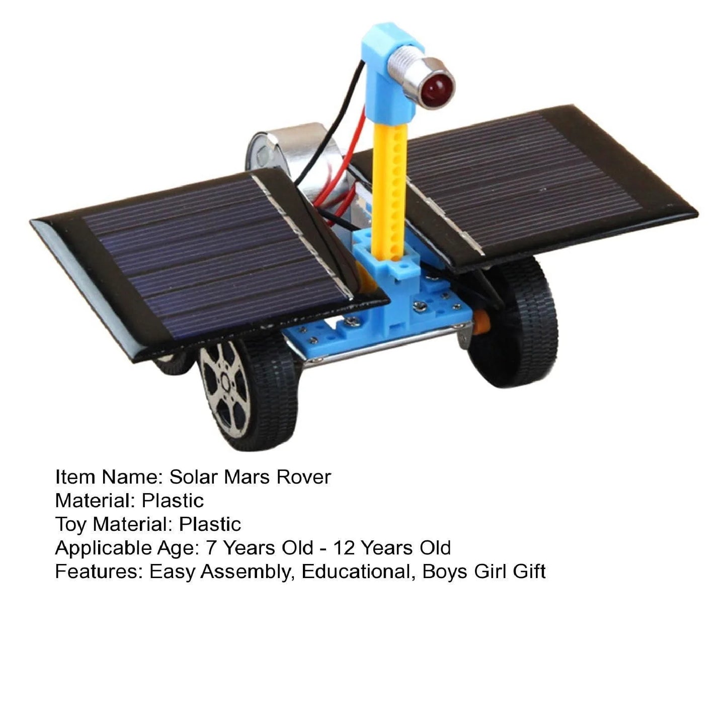 Kit de bricolaje Mars Rover con energía solar, juguete científico educativo STEM para niños y adolescentes de 14 años, proyecto de aprendizaje, regalo ecológico - Drop4u