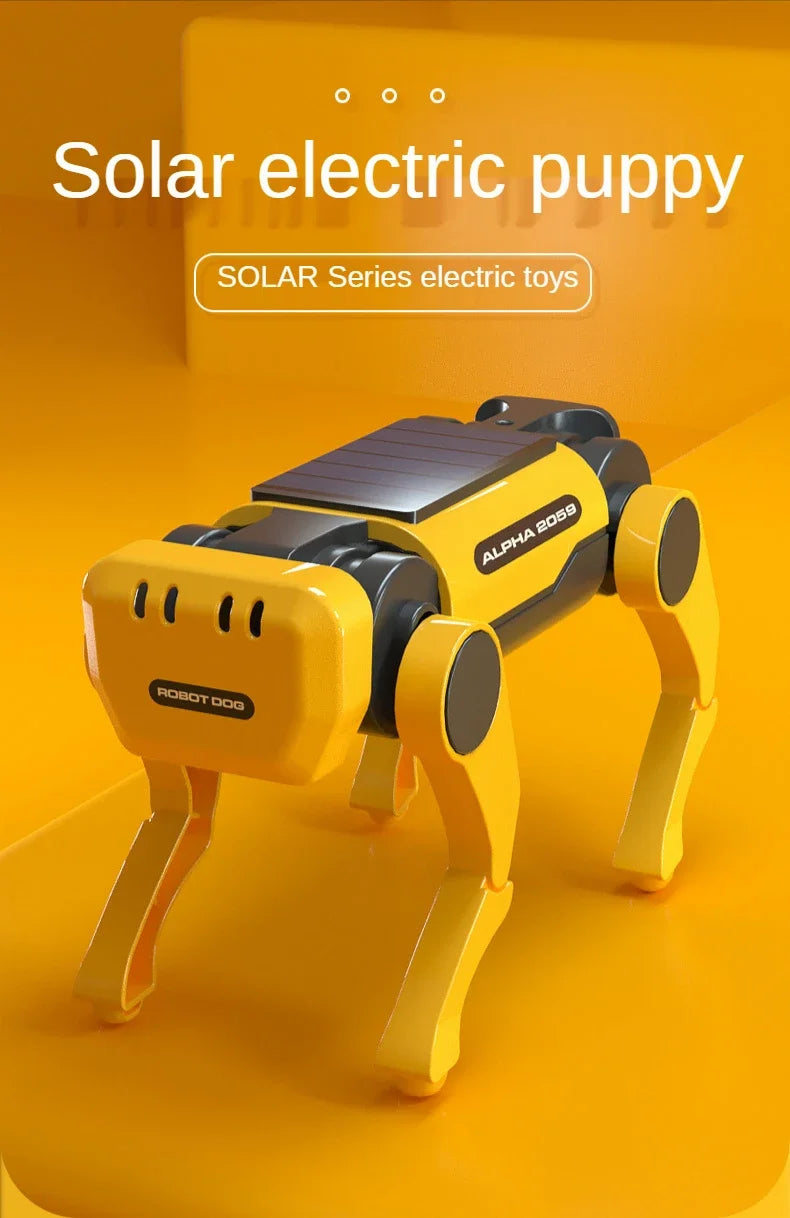 Kits de experimentos científicos de perros robóticos, cachorros con energía Solar para niños, juguetes educativos DIY, regalos de navidad para niños - Drop4u