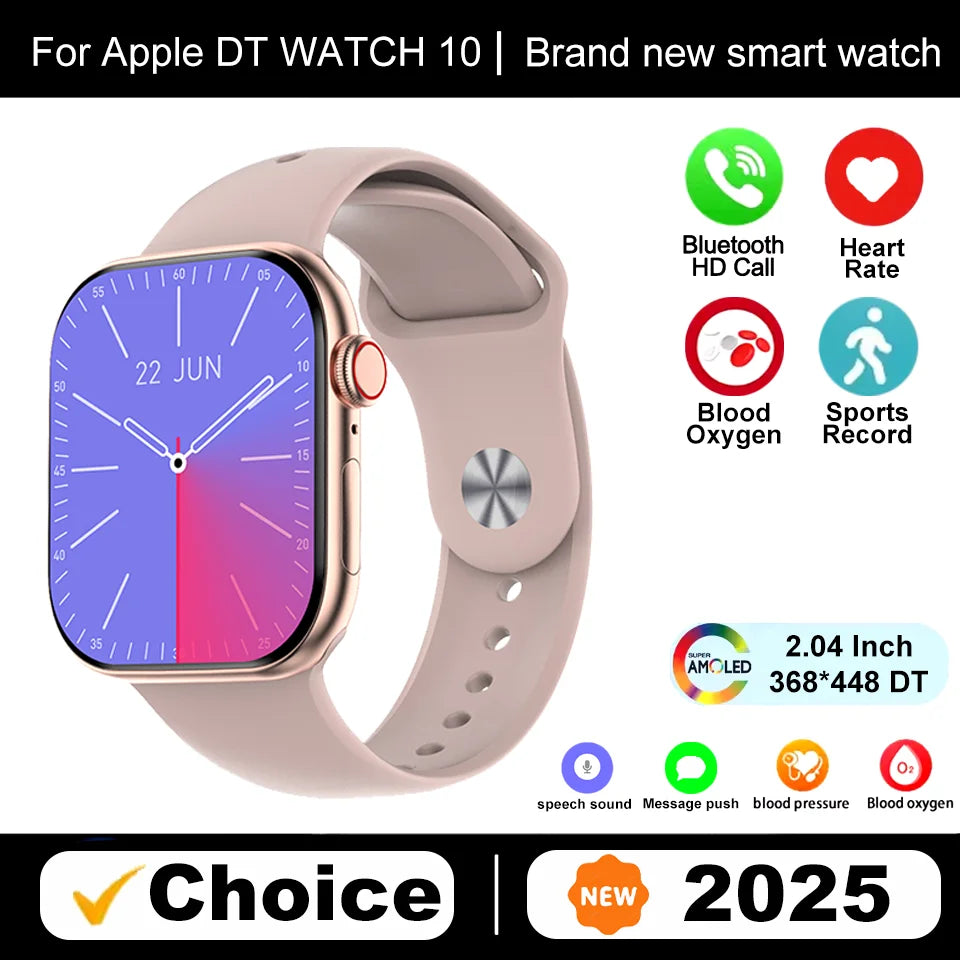 New DT Watch 10 Series Smart Watch Dial Weather Sports Record Mode Large Memory Voice Bluetooth Music Power Saving Smart Watch - Drop4u
