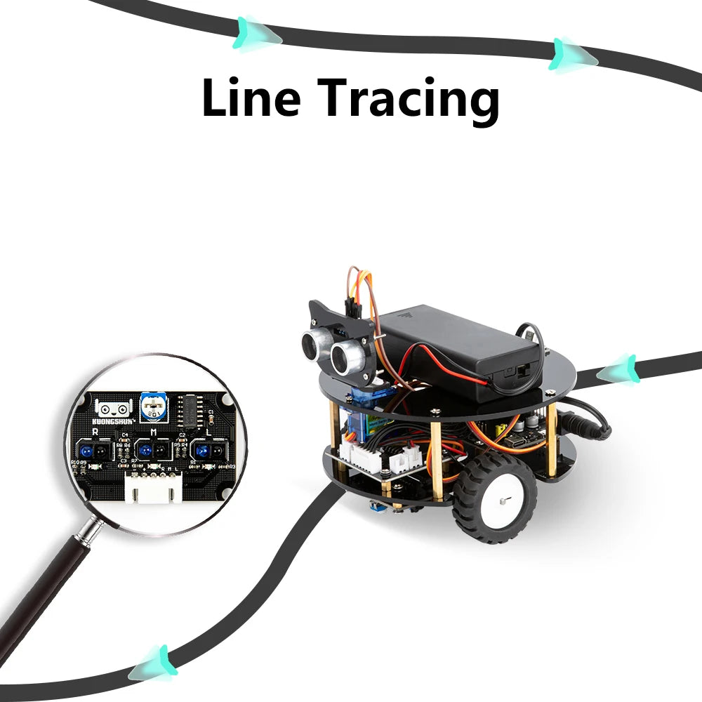 ESP32 Smart Robot Car Kit, Remote Control Car for Arduino Programming Project, STEM Educational Science Coding Kit - Drop4u