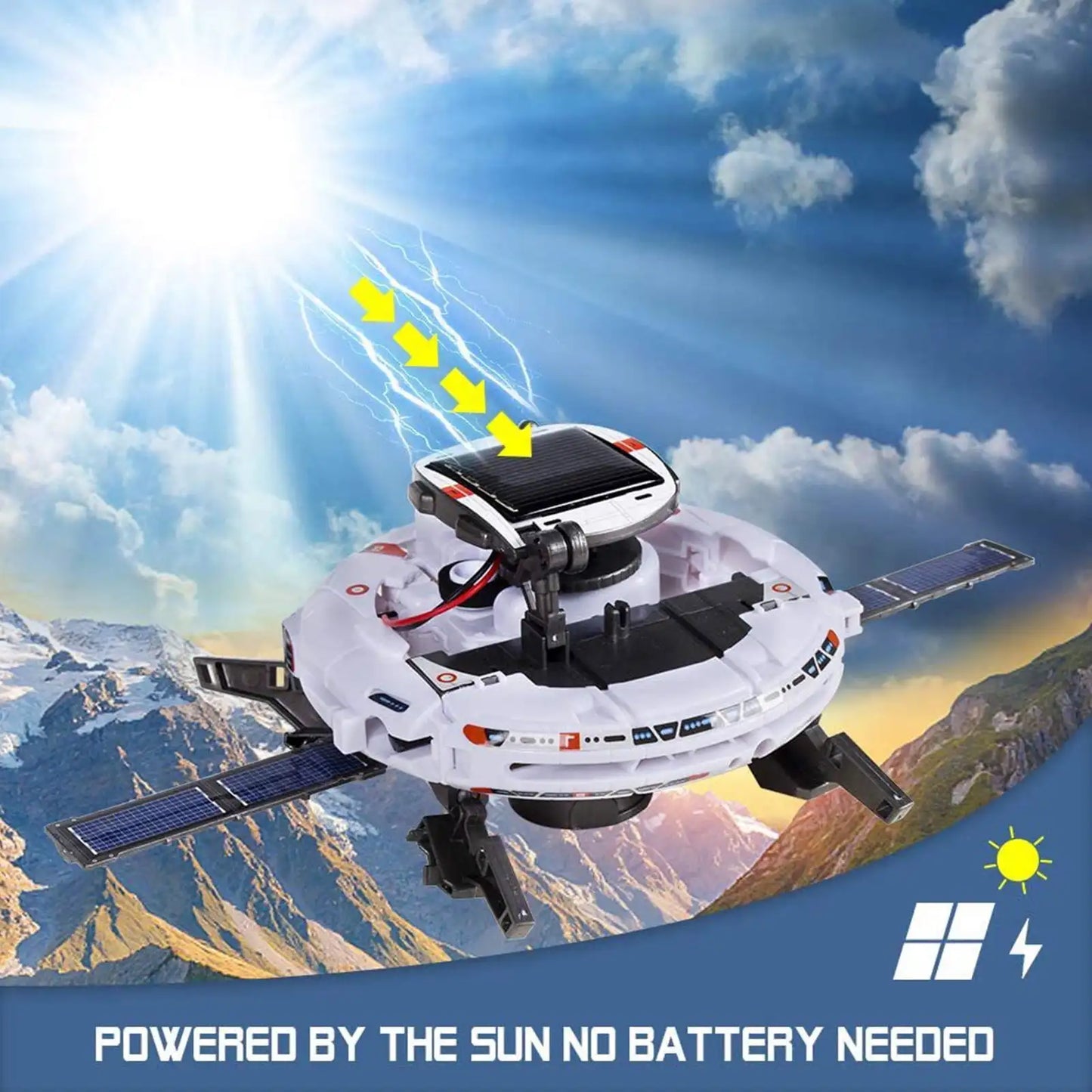 Juego de ciencia de robot solar DIY: bloques de construcción de aprendizaje para niños, juguete educativo STEM, regalo para niños - Drop4u