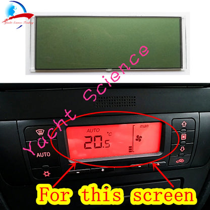 Car ACC Unit LCD Display Climate Control Monitor Pixel Repair Air Conditioning Information Screen For Seat Leon/Toledo/Cordoba