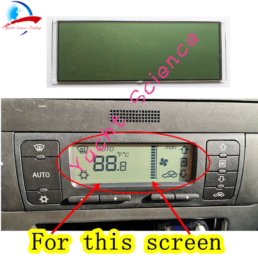 Car ACC Unit LCD Display Climate Control Monitor Pixel Repair Air Conditioning Information Screen For Seat Leon/Toledo/Cordoba