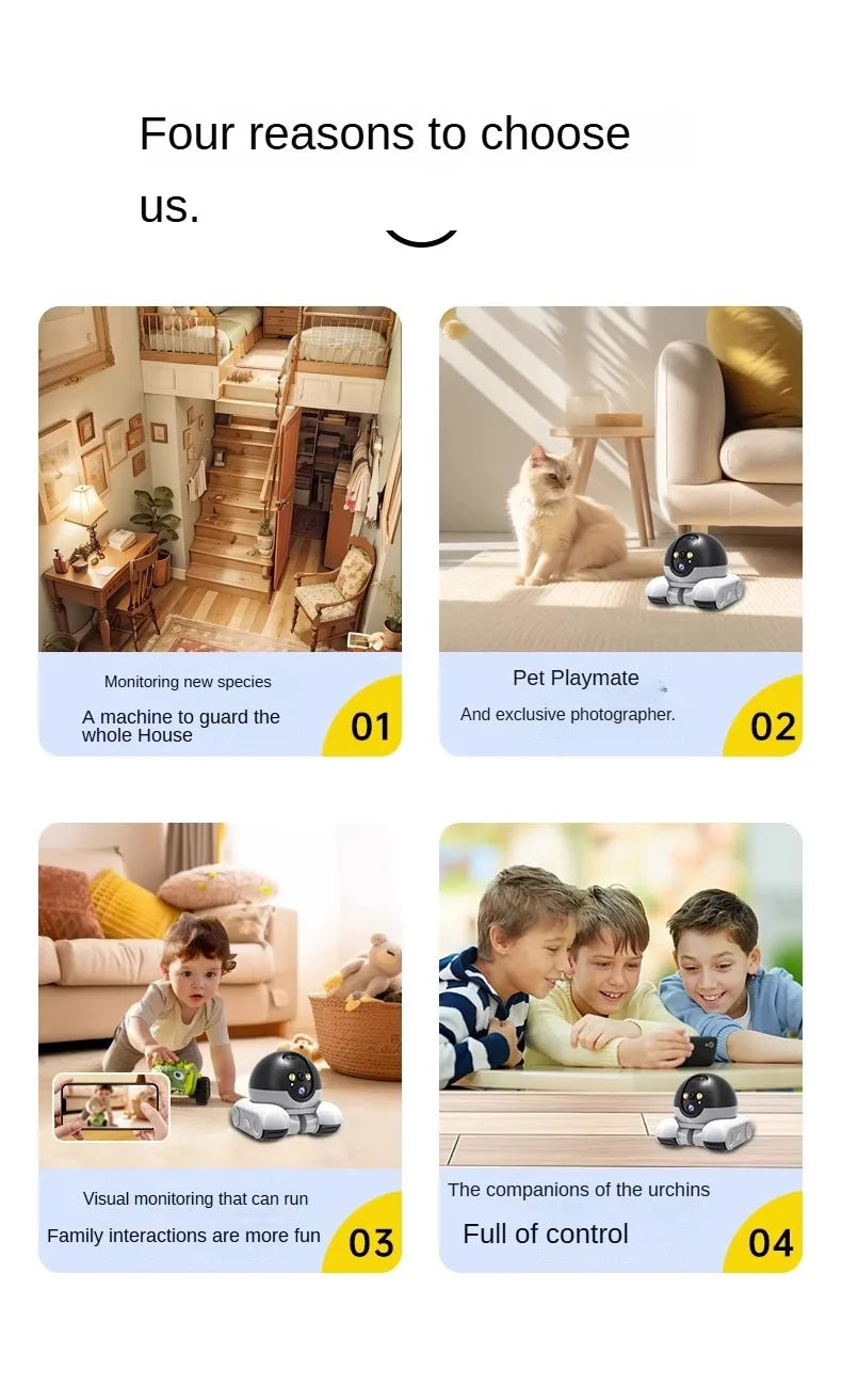 Dual Lens IP Dome Camera, V360pro App 4MP Full Color AI Humanoid Detection Home Security CCTV Baby Monitor - Drop4u