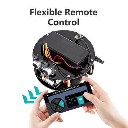 ESP32 Smart Robot Car Kit, Remote Control Car for Arduino Programming Project, STEM Educational Science Coding Kit - Drop4u