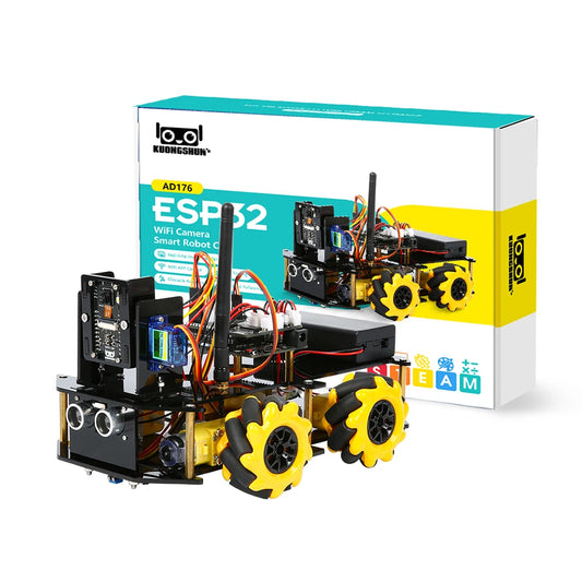 ESP32 Smart Robot Car Kit, Remote Control Car for Arduino Programming Project, STEM Educational Science Coding Kit - Drop4u
