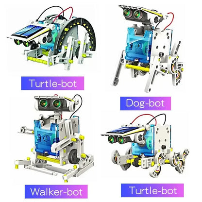 Juguetes educativos DIY STEM para niños de 8, 9, 10 y 11 años, Robot constructor interactivo Solar, Kits de ciencia, regalo 13 en 1 - Drop4u