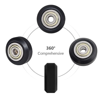 Creality Official Ender 3 Wheel,3D Printer POM Wheel,Plastic Pulley  625zz Linear Bearing for Ender 3/3 V2/3 Pro/ 3 Max/ 5/CR 10