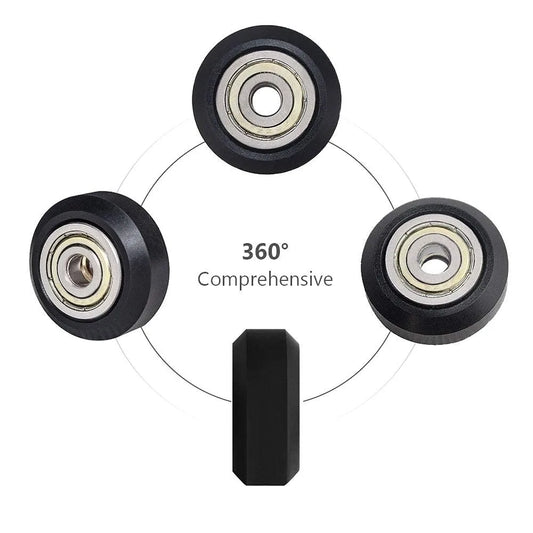 Creality Official Ender 3 Wheel,3D Printer POM Wheel,Plastic Pulley  625zz Linear Bearing for Ender 3/3 V2/3 Pro/ 3 Max/ 5/CR 10