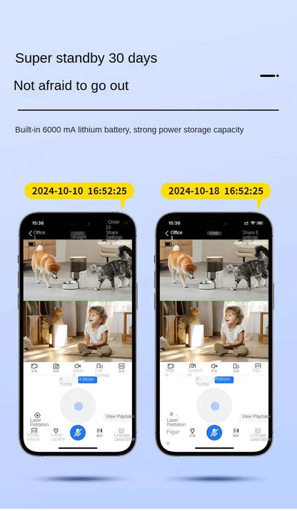 Dual Lens IP Dome Camera, V360pro App 4MP Full Color AI Humanoid Detection Home Security CCTV Baby Monitor - Drop4u