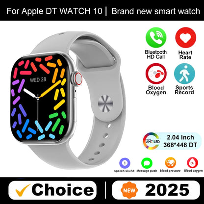 New DT Watch 10 Series Smart Watch Dial Weather Sports Record Mode Large Memory Voice Bluetooth Music Power Saving Smart Watch - Drop4u