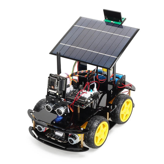 ESP32 Starter Robot for Arduino, Solar Charging, Best-selling, Electronics, Artificial Intelligence, Complete Kit - Drop4u