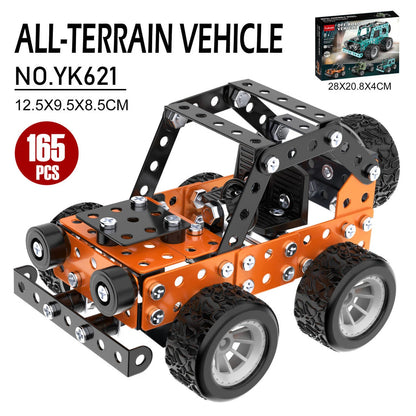 Juguetes de construcción, modelo de camión, proyectos de construcción STEM, modelo de coche, juguetes para niños, juguetes de montaje para niños, Kit de ingeniería de Metal 3D - Drop4u
