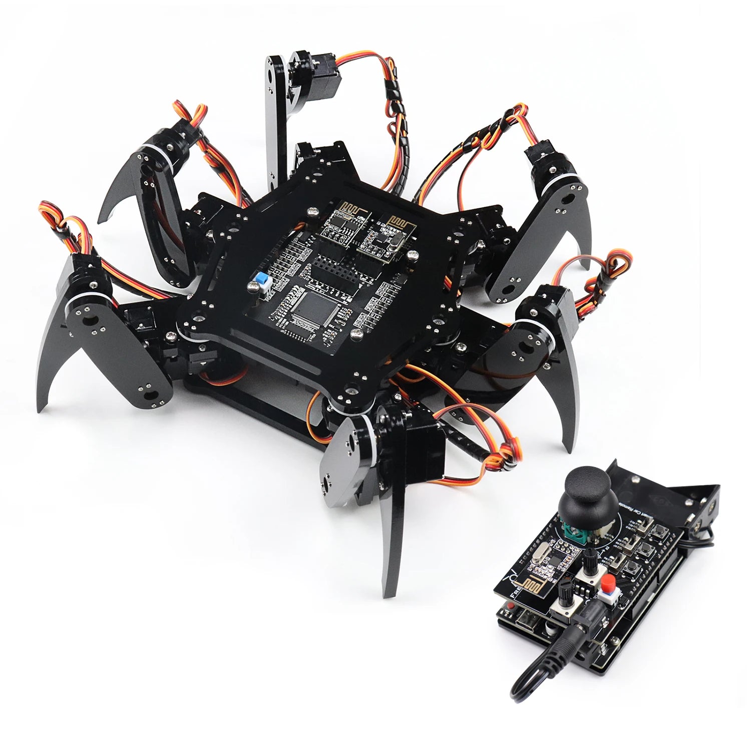 Kit de robot Freenove Hexapod para Arduino, torsión para gatear y caminar, control remoto por aplicación, proyecto Servo STEM - Drop4u