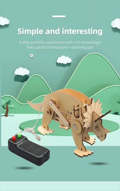 Juguetes científicos DIY para niños, Kits de vástago educativos, modelo de dinosaurio, herramienta Experimental de técnica, juegos de rompecabezas de madera, suministros escolares - Drop4u