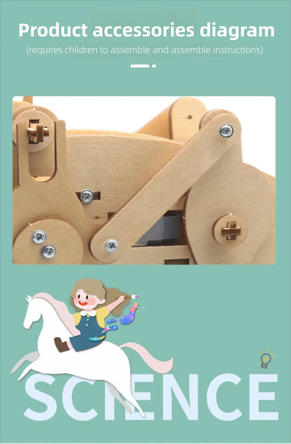 Juguetes científicos DIY para niños, Kits de vástago educativos, modelo de dinosaurio, herramienta Experimental de técnica, juegos de rompecabezas de madera, suministros escolares - Drop4u