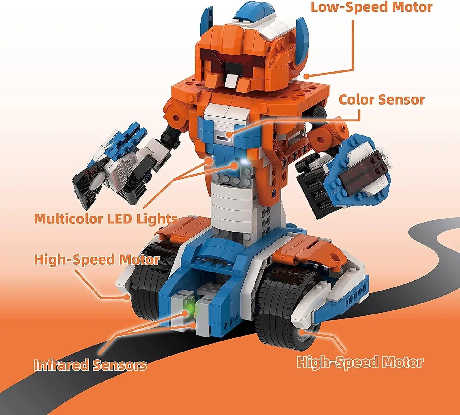 Kit de construcción de robot Apitor Robot X, juego de codificación de robótica STEM 12 en 1, regalos educativos de cumpleaños para niños de 8 a 12 años - Drop4u