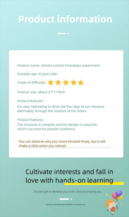 Juguetes científicos DIY para niños, Kits de vástago educativos, modelo de dinosaurio, herramienta Experimental de técnica, juegos de rompecabezas de madera, suministros escolares - Drop4u