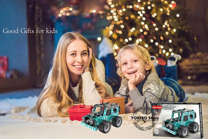 Juguetes de construcción, modelo de camión, proyectos de construcción STEM, modelo de coche, juguetes para niños, juguetes de montaje para niños, Kit de ingeniería de Metal 3D - Drop4u
