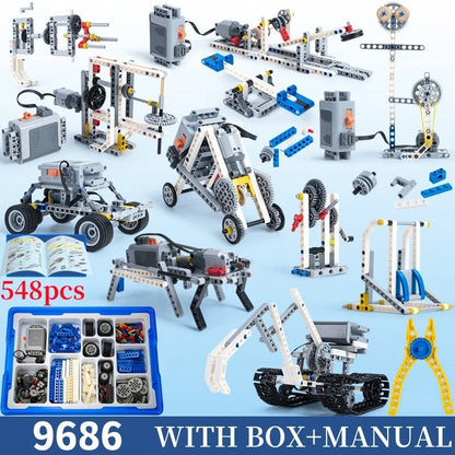 STEM 9686 piezas técnicas programación multitecnología juego de bloques de construcción educativos-juego de energía para niños juguetes regalos-aprender a través de jugar - Drop4u