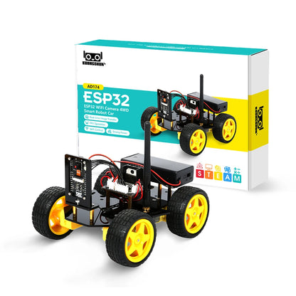 ESP32 Smart Robot Car Kit, Remote Control Car for Arduino Programming Project, STEM Educational Science Coding Kit - Drop4u