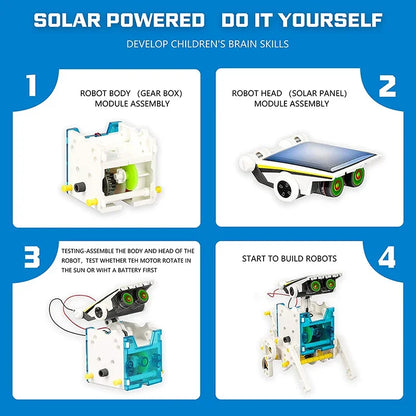 Serie Solar, juguetes para niños, Kits de tecnología de Robot, juguetes educativos Montessori, Robot Solar para niños, juguete STEM, ciencia de alta tecnología para niños - Drop4u