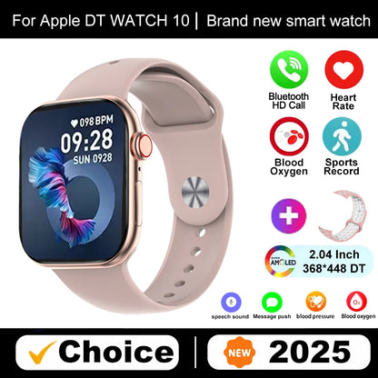 New DT Watch 10 Series Smart Watch Dial Weather Sports Record Mode Large Memory Voice Bluetooth Music Power Saving Smart Watch - Drop4u