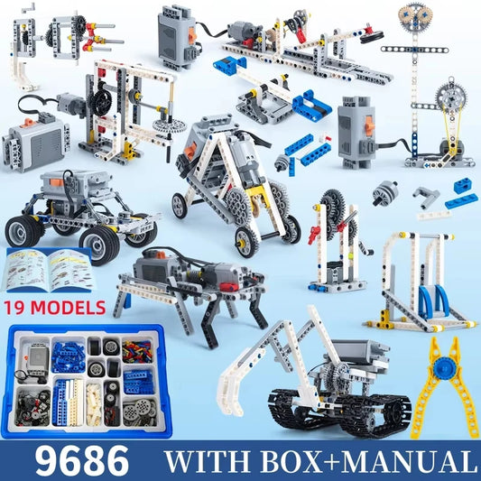 STEM 9686 piezas técnicas programación multitecnología juego de bloques de construcción educativos-juego de energía para niños juguetes regalos-aprender a través de jugar - Drop4u